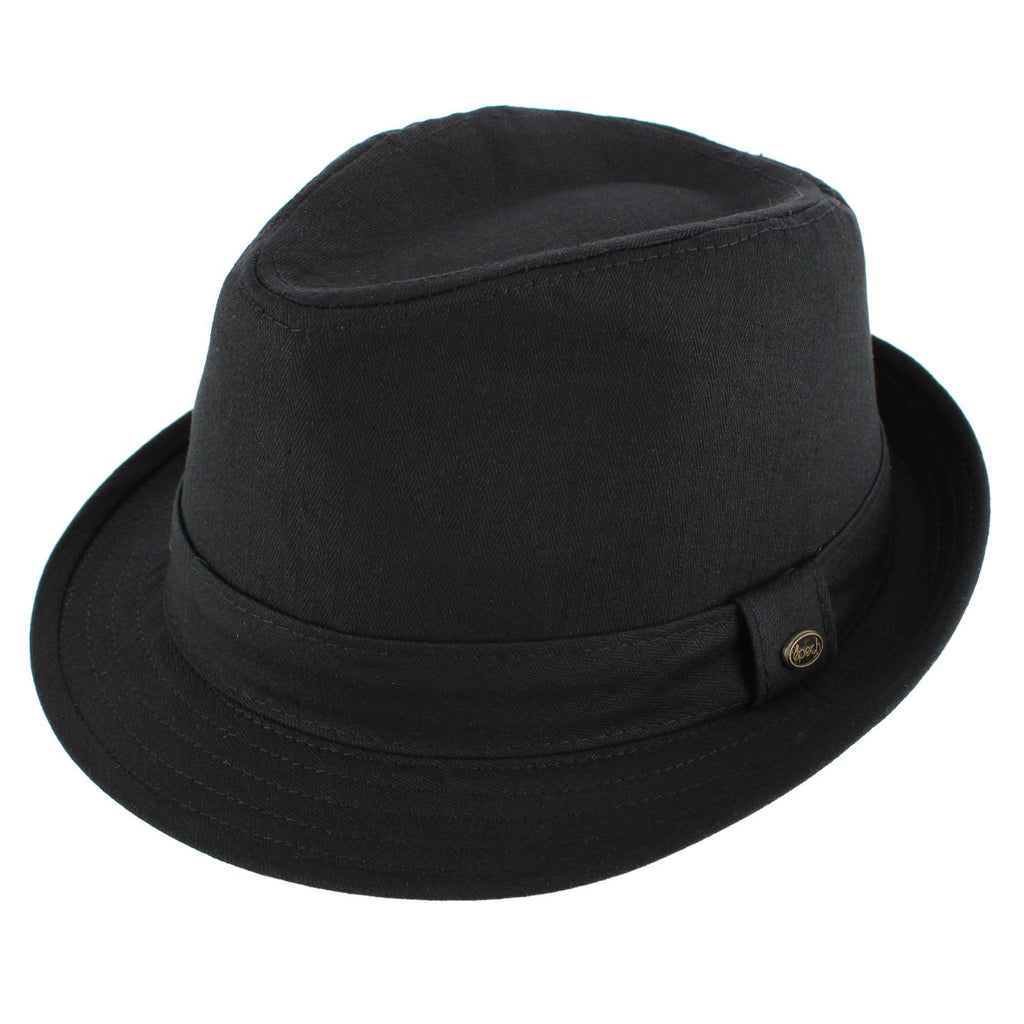 Epoch Hats Company Men's Cotton Denim Fedora Hat – Classic Lightweight Trilby Hat for Casual Outdoor Wear