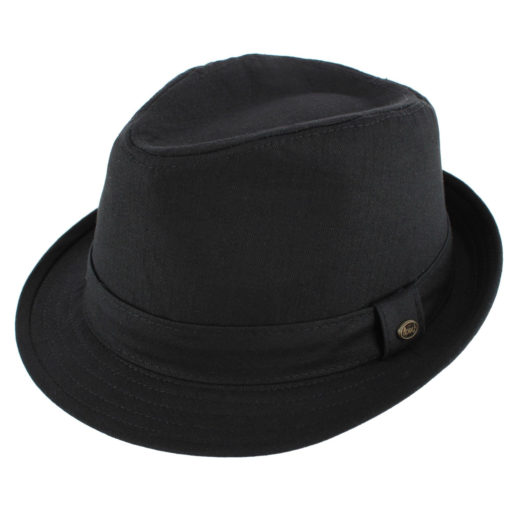 Epoch Hats Company Men's Cotton Denim Fedora Hat – Classic Lightweight Trilby Hat for Casual Outdoor Wear