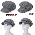 Women's Newsboy Cap – Vintage Baker Boy Cabbie Beret Flat Cap Warm Artist Style Fashion Hat