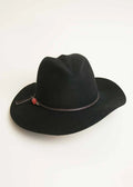 Martina Hat in Black – Classic Women's Wide Brim Fashion Hat for Casual, Travel & Outdoor Wear