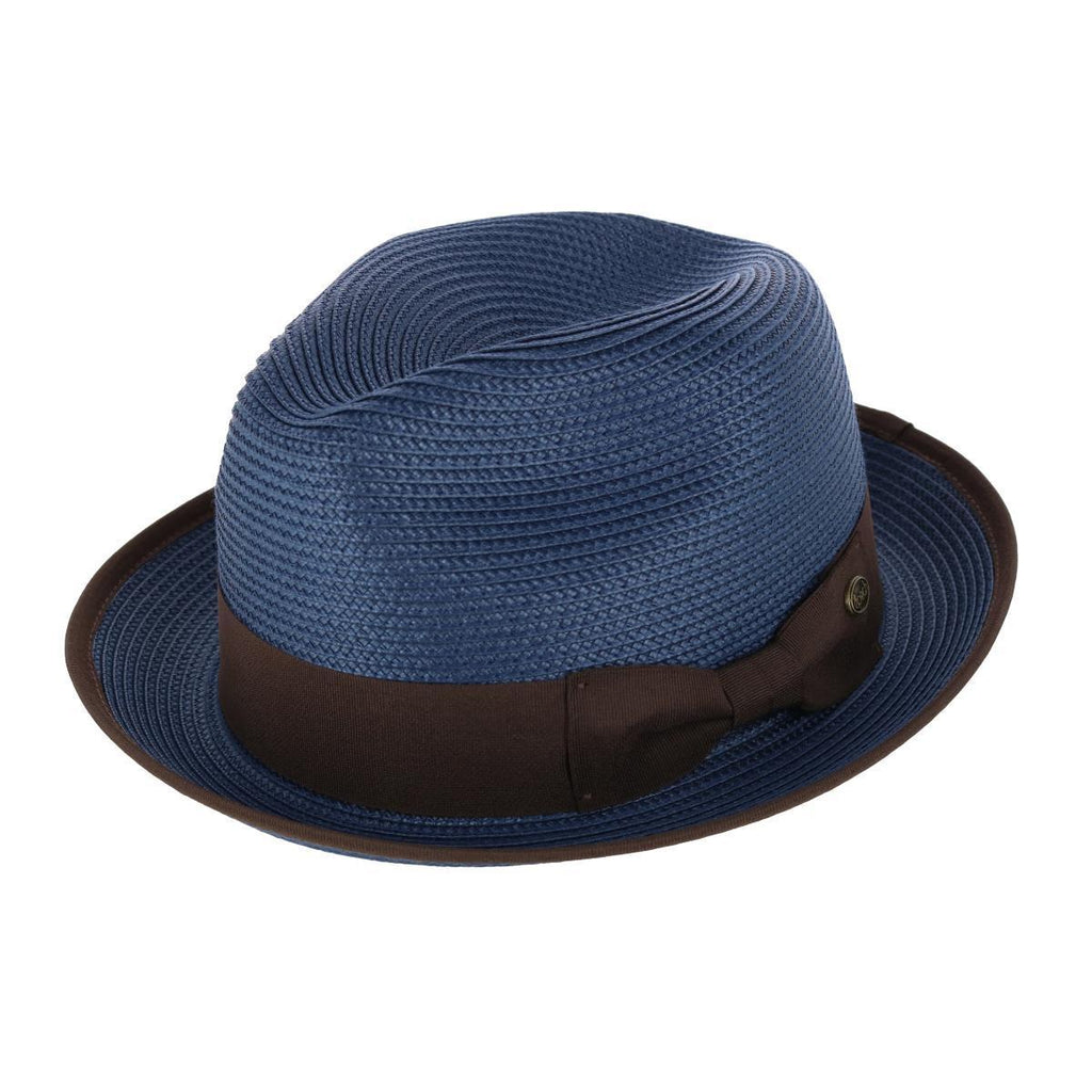 Epoch Hats Company Men's Fedora Hat with Contrast Band & Trim – Classic Wide Brim Fashion Hat for Casual & Formal Wear