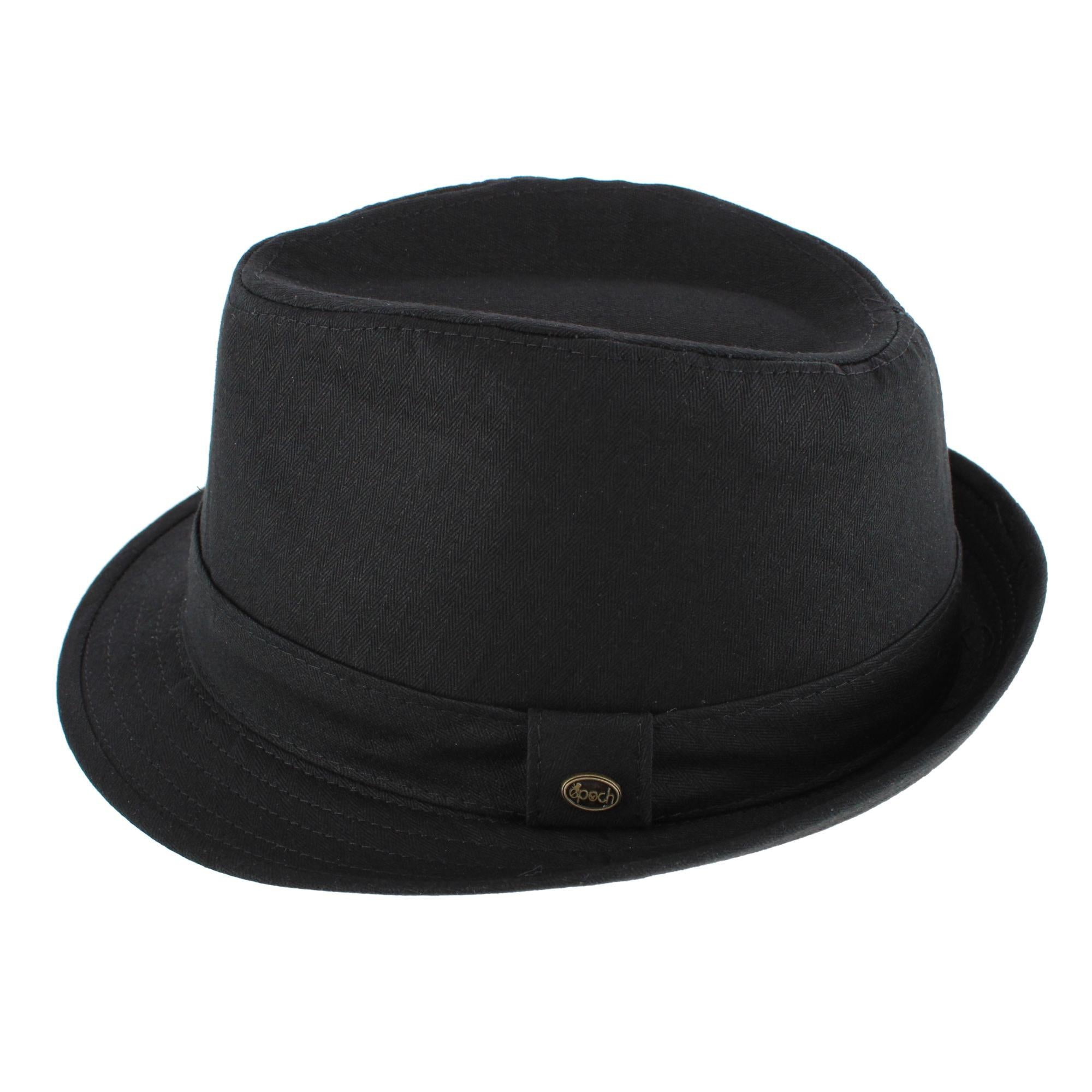 Epoch Hats Company Men's Cotton Denim Fedora Hat – Classic Lightweight Trilby Hat for Casual Outdoor Wear